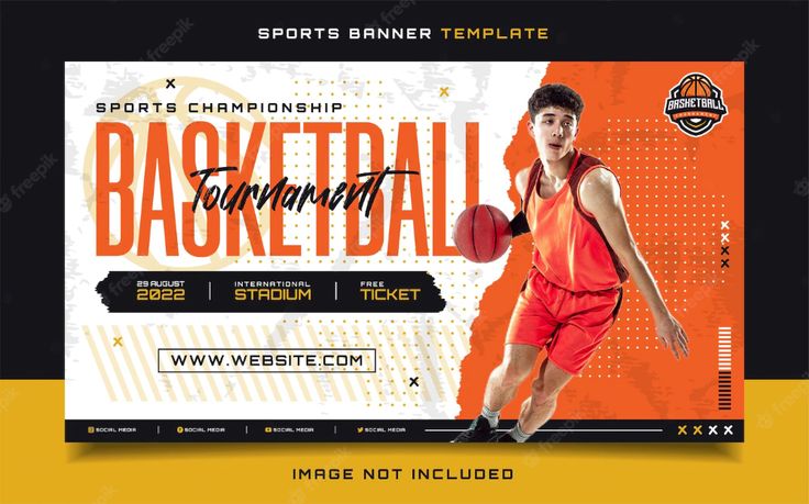 a basketball player is holding a ball in front of an orange and black background with the words, sports championship tournament tournament