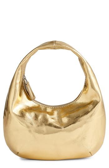 Crafted in metallic leather, this mini bag has room for your phone, card case, keys and lip gloss. With a zip closure and interior pocket to keep everything safe and secure, it's a perfect party plus-one. Top zip closure Top carry handle Water resistant Leather Imported Gold Clutch, Woman Bags Handbags, Phone Card, Gold Sandals, Evening Clutch, Perfect Party, Metallic Leather, Card Case, Mini Bag