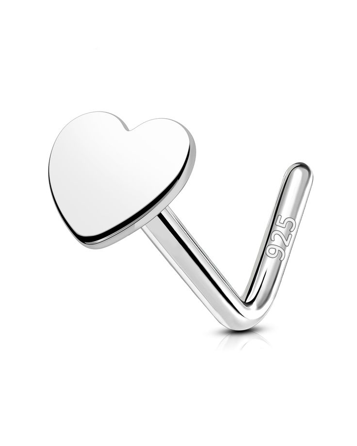 PRICES MAY VARY. [Style] Dainty 925 Sterling Silver Nose Stud. [Gauge Size] 20g/0.8MM; Bar Length: 6mm; [Material] Solid 925 Sterling Silver. Nickel and Lead Free. [Value Pack] Included 1 Pcs Cute Simple & Dainty Heart Nose Ring Studs L Shape. A Best Choice as a Gift for your Friend, your Family or youself. [Ocassion] This Detailed Silver Nose Ring Stud is Suit for Both on Vacation and Your Daily Wear. Cute 925 Sterling Silver Nose Stud 20g heart Nose Ring Stud 925 Silver Tiny Nose Piercing Stud Tiny Nose Piercing Stud, Tiny Nose Piercing, Dainty Nose Piercing, Heart Nose Ring, Cute Nose Rings, Heart Nose Rings, Silver Nose Stud, Tiny Nose, Piercing Stud