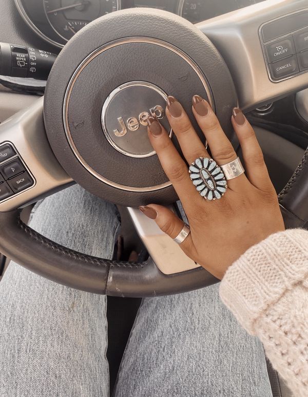 Classic Nail Ideas, Boho Western Nails, Fall Western Nails, Rings Shein, Nail Ideas For Fall, Cowboy Nails, Concert Nails, Western Rings, Western Nails