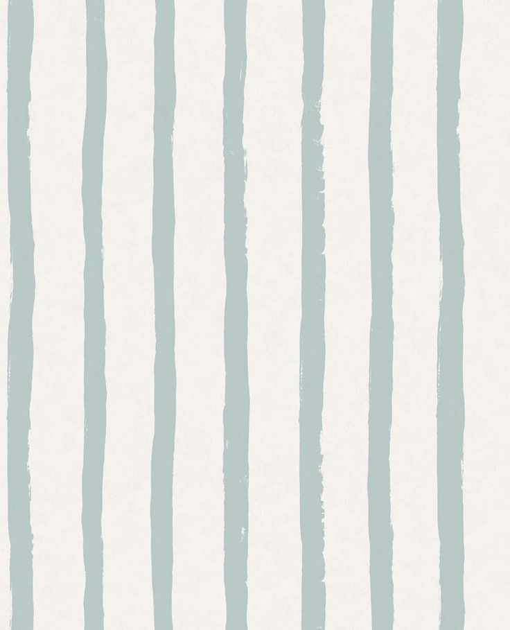 a white and blue striped wallpaper with vertical lines on the bottom half of it