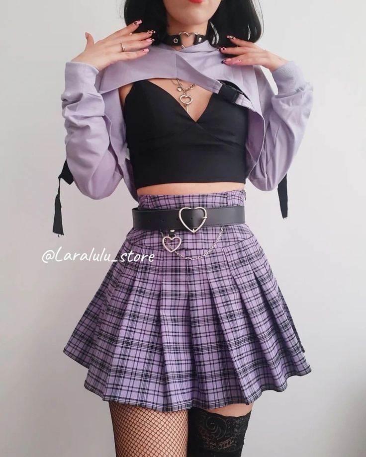 Kawaii Outfit Ideas, Pastel Goth Outfits, Egirl Fashion, Egirl Outfits, Pastel Goth Fashion, Purple Outfits, Kawaii Fashion Outfits, Mode Inspo, Goth Outfits