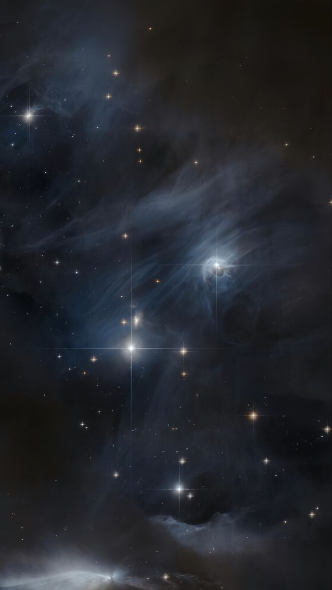 an image of stars in the night sky