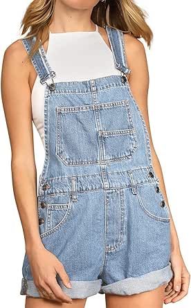 Denim Short Overalls, Moda Denim, Girls Overalls, Denim Overalls Shorts, Short Overalls, Sleeveless Outfit, Moda Jeans, Outfit Look, Simple Shirts