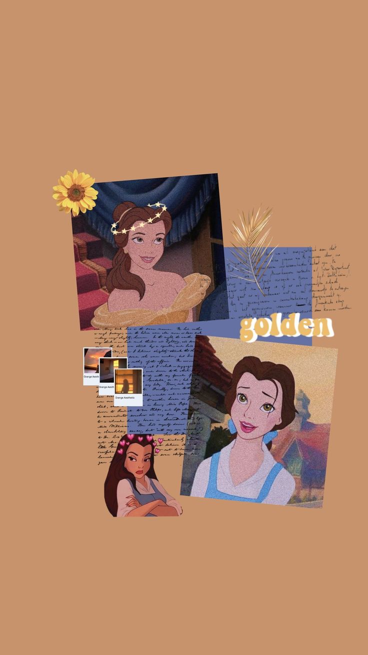 Belle Background Aesthetic Disney Princess Wallpaper Cute Cartoon - Riset