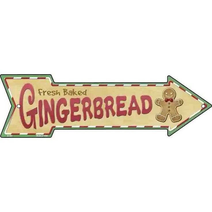 a wooden sign that says fresh baked gingerbread with a teddy bear on the front