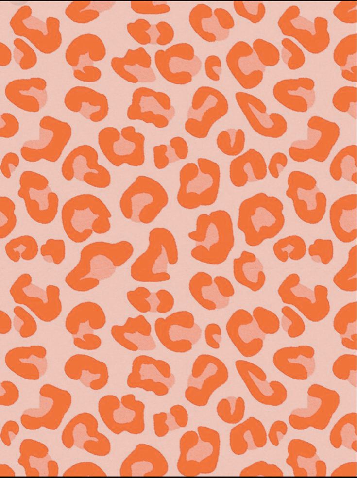 an orange and pink animal print background