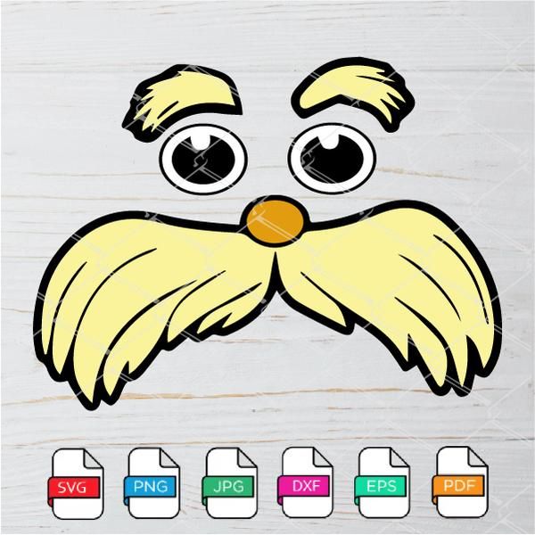 Printable Lorax Face Template - Printable World Holiday