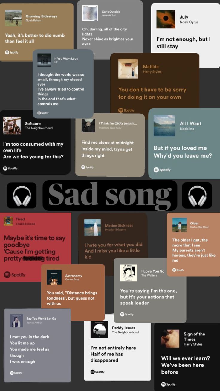 Sad song #sad #songs #playlist #music #inmyfeels Playlist Music, Playlist Names Ideas, Therapy Playlist, Vintage Music Posters, My Love Song, Songs Playlist, Music Collage, Song Suggestions, Song Recommendations