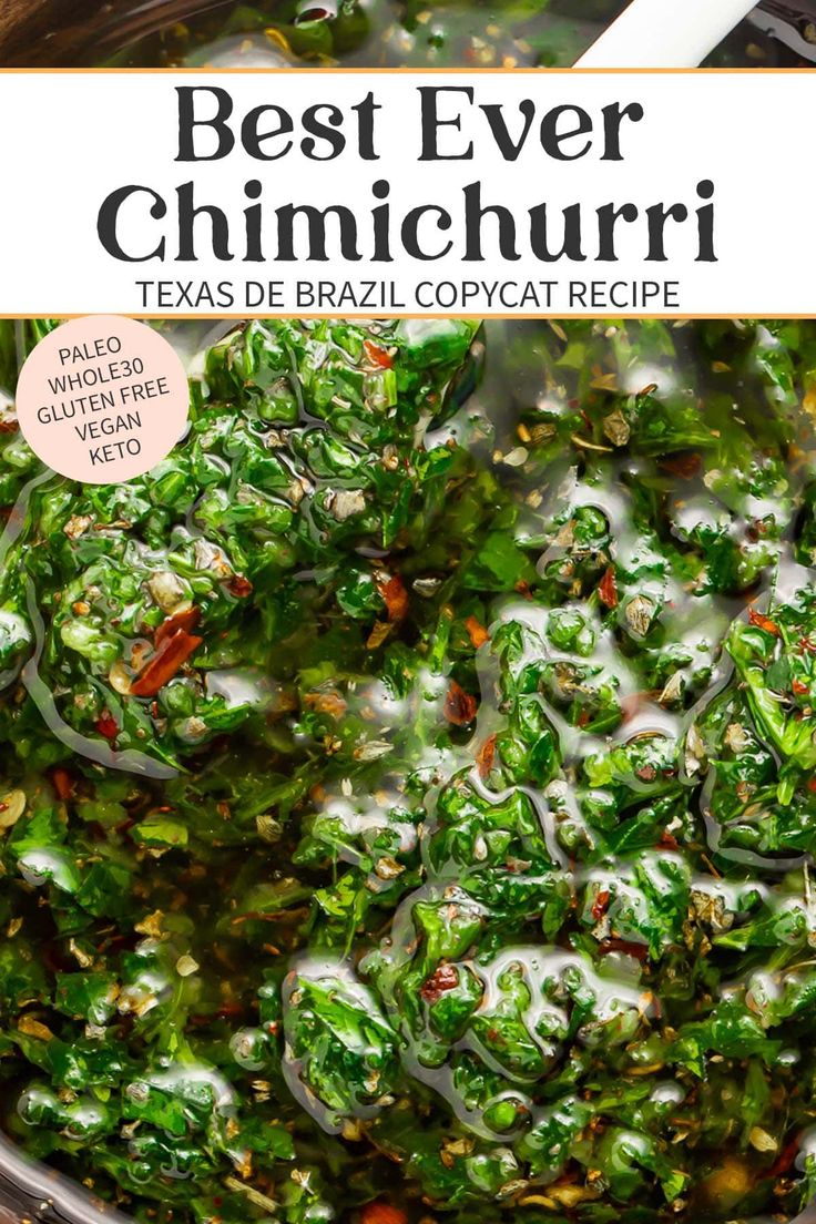 the best ever chimichurri recipe in a pot