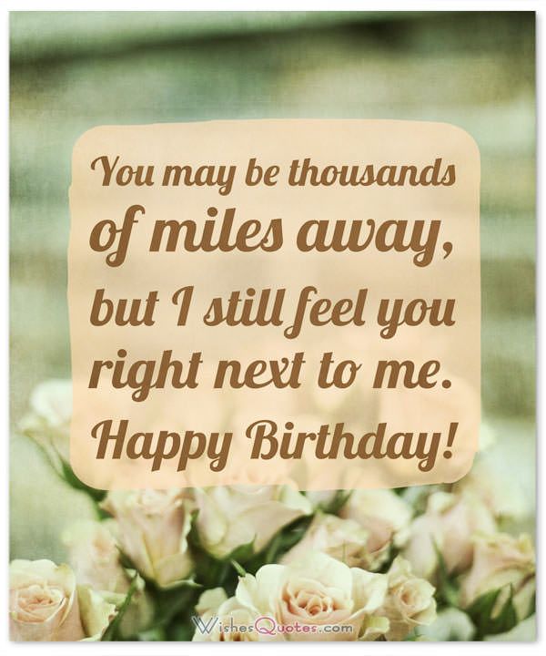 Happy Birthday Quotes For A Friend Far Away