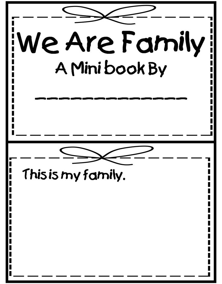 we are family mini book by this is my family