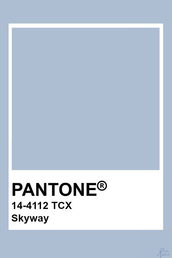 pantone's logo on a blue background with the words skyway below it