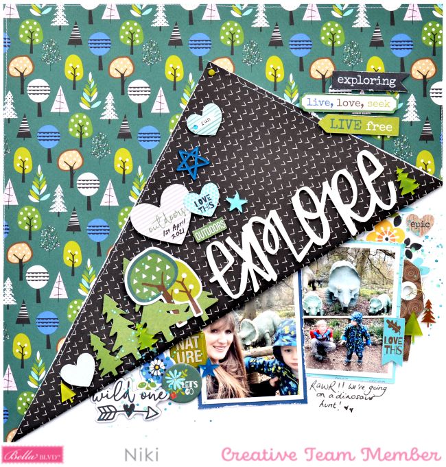 a collage of photos with the word explore on it and some trees in the background