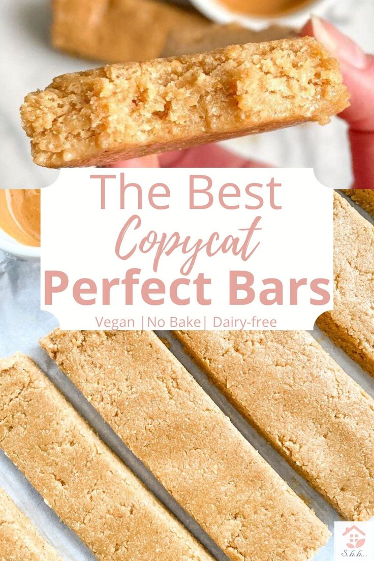 the best copypaat perfect bars are made with vegan no bake dairy - free ingredients