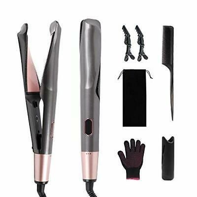 DigHealth Ceramic Tourmaline Ionic Flat Iron Hair... Flat Iron Hair, Curling Wand Set, Automatic Hair Curler, Best Curlers, Hair Styling Tool, Hair Straightener And Curler, Travel Hair, Travel Hairstyles, Iron Hair