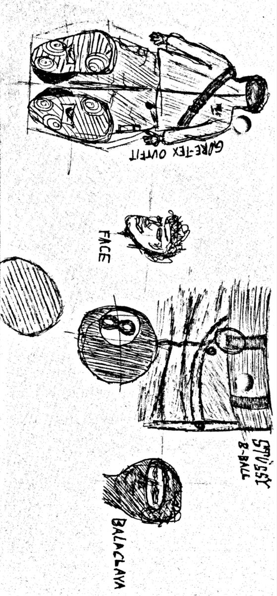 an old drawing shows different types of objects in the process of being drawn on paper