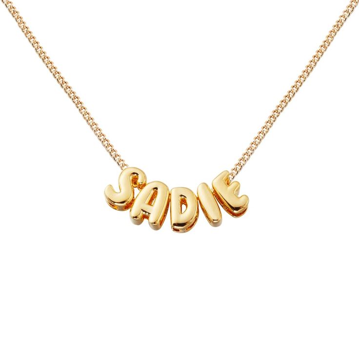 PRICES MAY VARY. ❤Design inspiration:This Bubble letter necklace features a personalized 3D letter pendant in a chunky balloon style, adding a unique and playful touch to the design. It adds a fashionable element to any outfit, serving as a stylish accessory that enhances the overall look. ❤How To Order:Click on “Customize Now” to choose color,letter then choose Chain Length.Width of One Letter: 0.5CM(0.19INCH); Height: 0.8CM(0.31INCH) ❤Gift choice: Well packed in a Gift Box,Suitable for Birthda Stuff To Get Your Girlfriend Gift Ideas, Creative Sweet 16 Birthday Gifts, Birthday Gift Inspiration, Letter Gold Necklace, Cute Friend Christmas Gifts, Bubble Necklace Gold, Bubble Name Necklace, Cheap Birthday Gifts For Best Friend, Creative Boyfriend Gifts