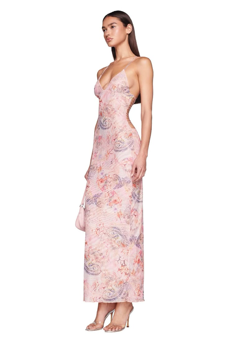 ELLERY DRESS - PINK : FLORA PAISLEY – I.AM.GIA North America Long Summer Dress Outfits, Ellery Dress, Gia Dress, Floral Dress Formal, I Am Gia, Butterfly Dress, Summer Dress Outfits, Long Summer Dresses, Silver Bead