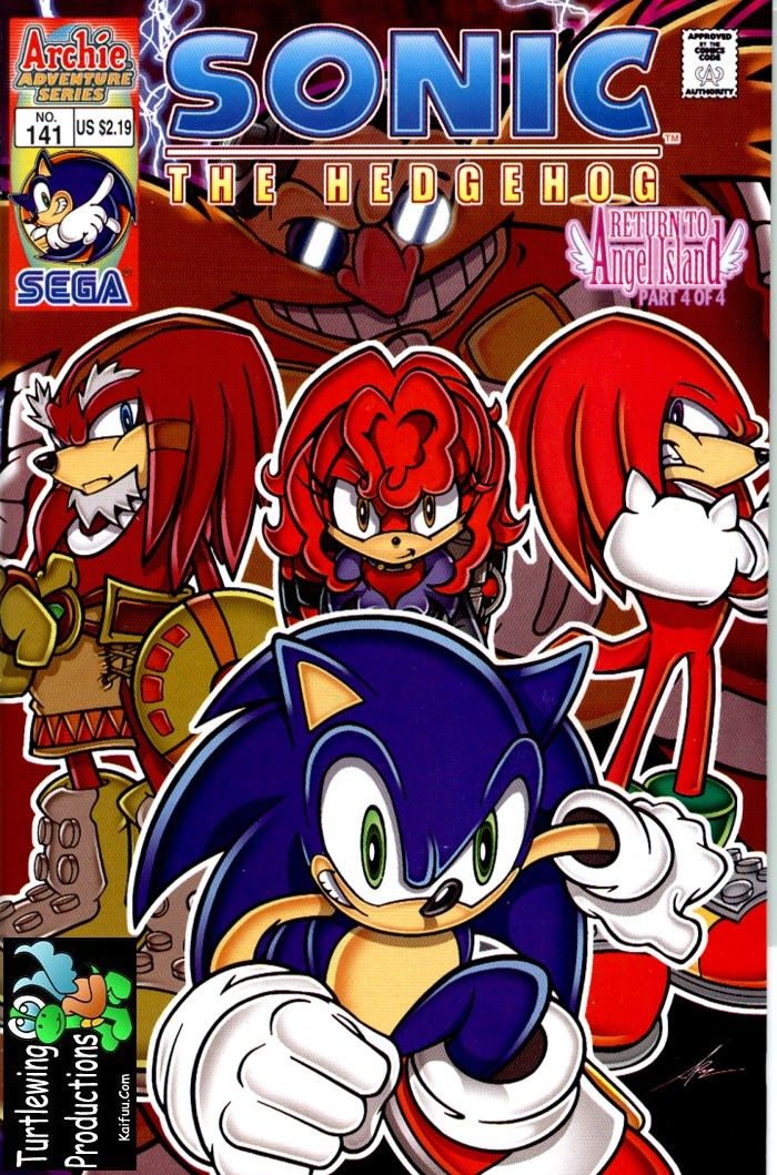 the cover to sonic the hedgehog magazine