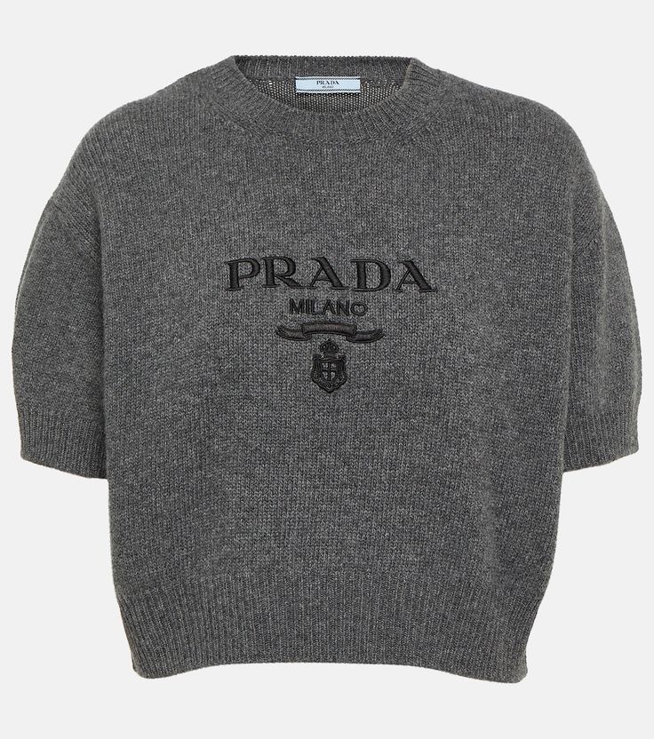 Slate Sweater, Prada Clothes, Prada Sweater, Knitted Shirt, Cute Clothing Stores, Italian Heritage, Wool Shirt, Clothing Stores, Dolce E Gabbana