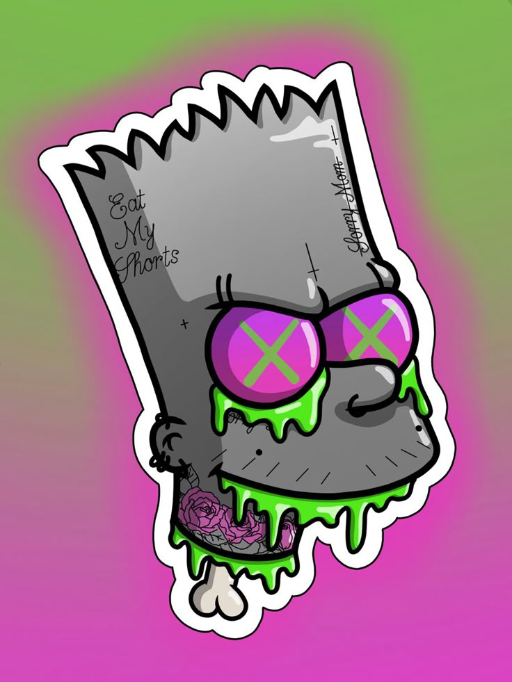 Bold colour art street simpsons Nft Drawing Ideas, Bart Simpsons Drawings, Drawing Bart Simpson, Bart Simpson Art Drawings, Bart Simpson Tattoo Design, Simpsons Characters Art, Old School Graffiti Characters, Simpsons Artwork, Simpsons Illustration