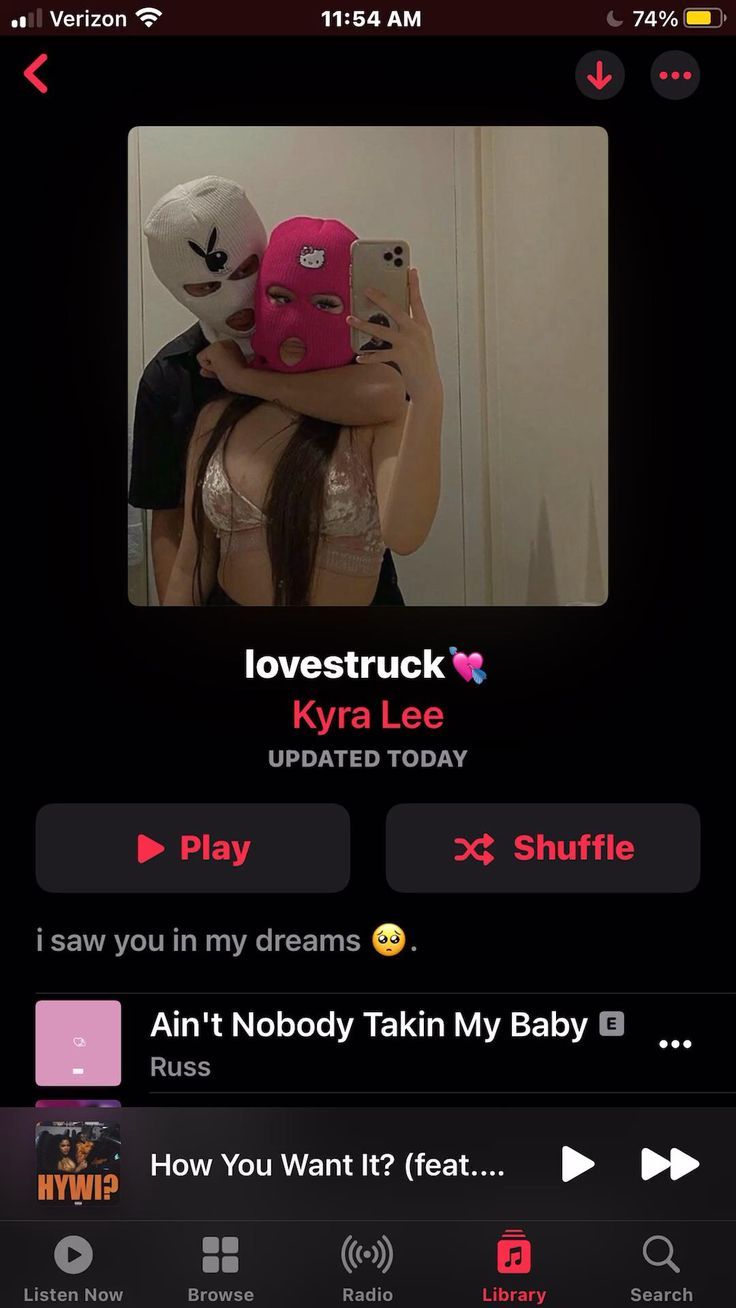 an iphone screen with the text lovetruck and kyri lees on it