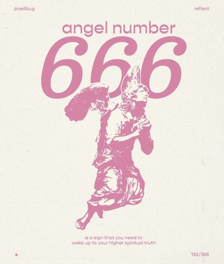 an advertisement for the angel number 666 shows a woman carrying a child in her arms