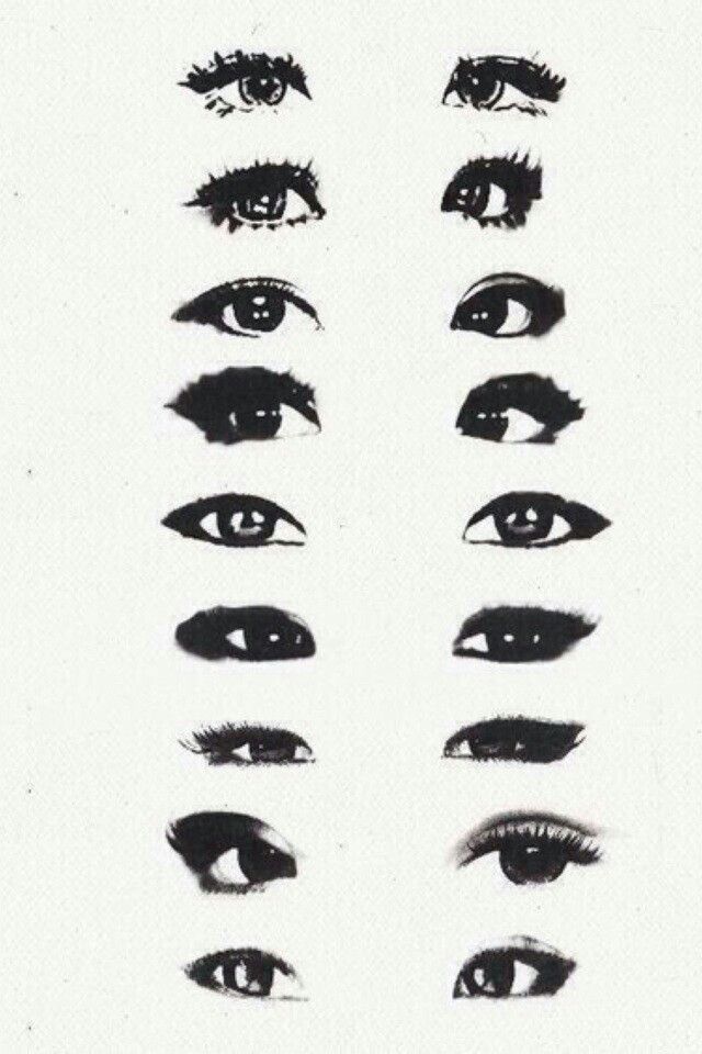 an image of eyes with different shapes and sizes