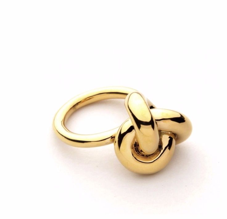 18K Gold Plated Stainless Steel Heavy Thick Oversized Knot Tie Ring Ring For Women Gold, Tie Ring, Infinity Knot Ring, Gold Knot Ring, Infinity Knot, Brass Rings, Knot Tie, Rings Fashion, Knot Ring