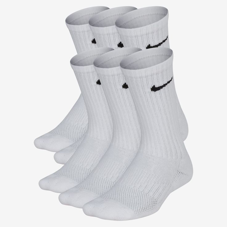 Nike Performance Cushioned Crew Kids' Training Socks (6 Pair) Jordans For Boys, Nike Shoes Boys, Kids Training, Boys Socks, Nike Socks, Girl's Back, Boys Nike, Nike Kids, Kids Nike