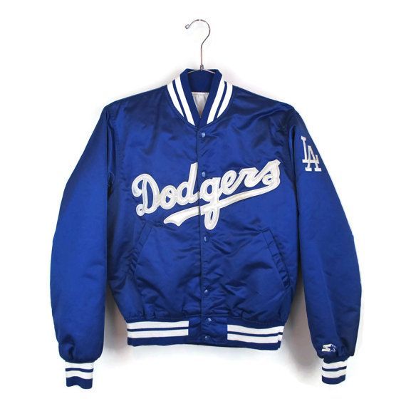 Dodgers Satin Jacket Starter Jacket Los Angeles by ModernMiner #clothing #lifestyle #costumes #onlineshipping #apparel #fashionista #fashionblogger #leatherjackets #coat #fashion #jacket #jackets #leatherjacket #outwear #outfits #style #Los #Angeles #Dodgers #Starter #by #Satin #Jacket #Jacket #ModernMiner Dodgers Jacket, Men Celebrities, Stylish Leather Jacket, Celebrities Leather Jacket, Gangsta Quotes, Starter Jacket, Fall Sale, Street Fashion Men Streetwear, Men Stylish Dress