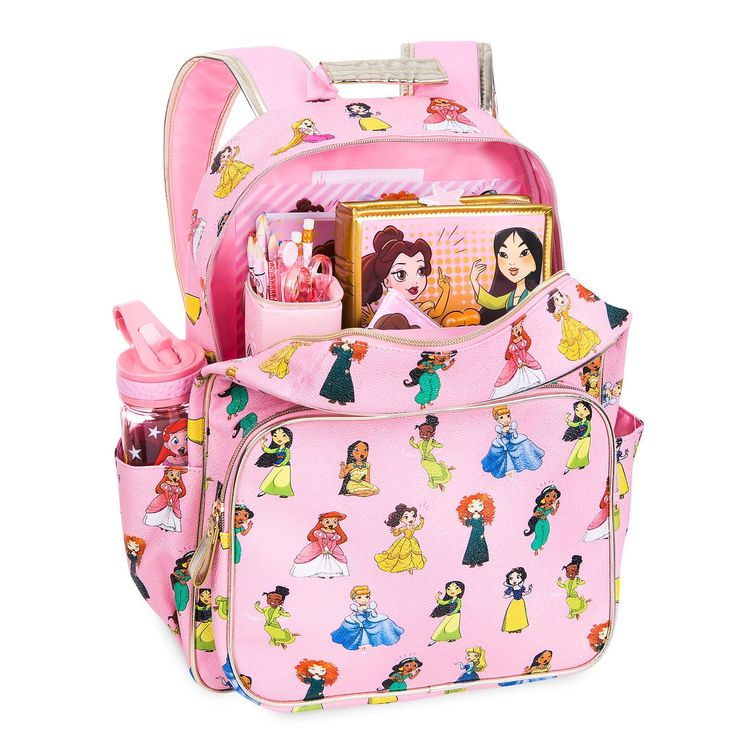 Disney Princess Backpack - Personalized Princess Lunch Box, Disney Princess Backpack, Princess Backpack, Disney Animators, Disney Animators Collection, Rolling Backpack, Personalized Backpack, Backpacking Tips, College Backpack