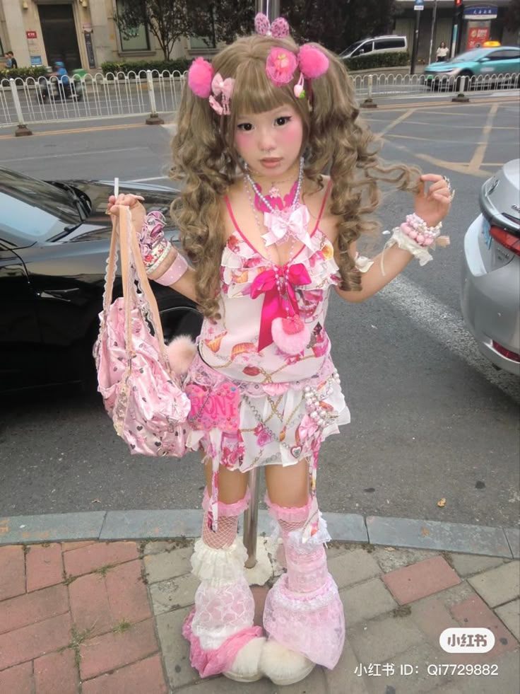 ⋆ #fashion #cute #⋆ #cuytii #cuytiiz #pink #ruffles #bows #outfits Kawaii Gyaru Fashion, Gyaru Fashion Real Life, Pink Harajuku Fashion, Harakuju Outfit, J Fashion Outfits, Harajuku Pink Outfit, Pink Gyaru Outfit, Gyaru Fashion Pink, Yabi Fashion