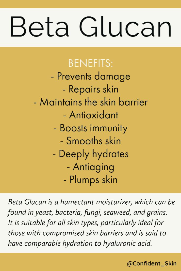 Beta Glucan is a fantastic skincare ingredient and a great addition to any skincare routine. Hyaluronic acid is one of the most popular hydrators, but recent research has shown beta glucan to have similar effects and is packed with antioxidants to protect the skin. If you are suffering from a damaged skin barrier, try beta glucan. #skincare #skincareroutine #skincaretips #beauty #Confident_Skin #oilyskin #dryskin #combinationskin #sensitiveskin #acneproneskin #antiaging #spf #betaglucan Beta Glucan Foods, Beta Glucan Skincare, Antioxidants Skincare, Face Massage Anti Aging, Damaged Skin Barrier, Skin And Hair Clinic, Skin Facts, Skin Advice, Healthier Alternatives