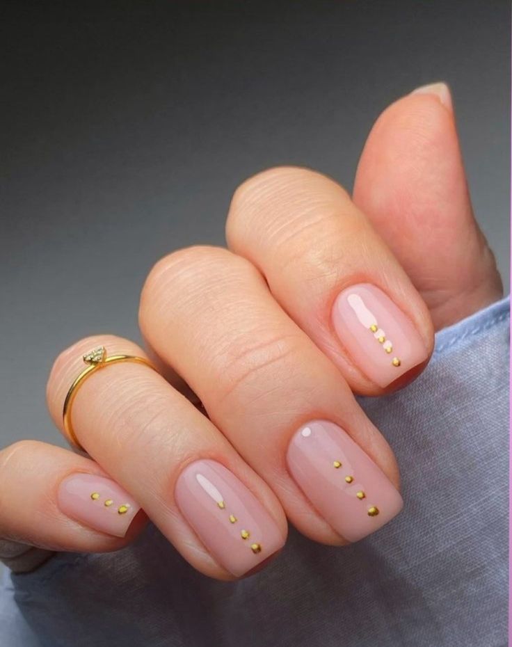 Short Nail Ideas, Boho Nails, Minimal Nails Art, Short Gel Nails, Subtle Nails, Minimalist Nail Art, Simple Gel Nails, Dots Nails, Cute Gel Nails