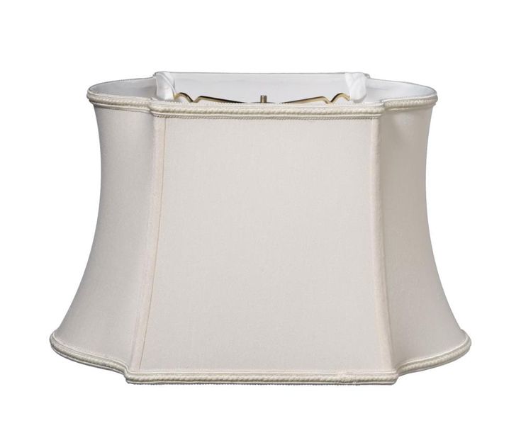 a white lamp shade on a white background