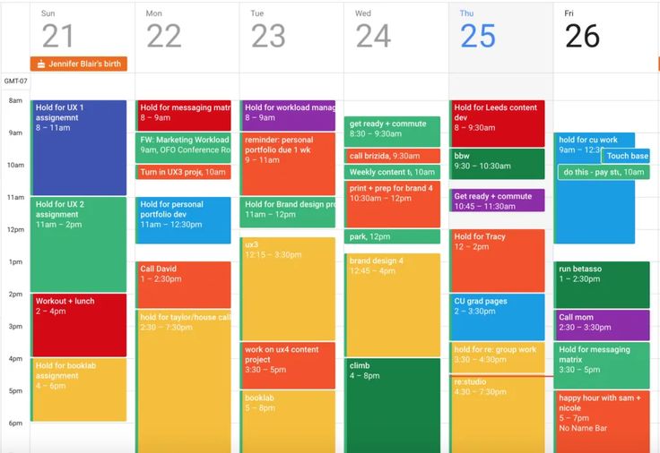 a calendar with different colors and numbers on the front page is shown in this image