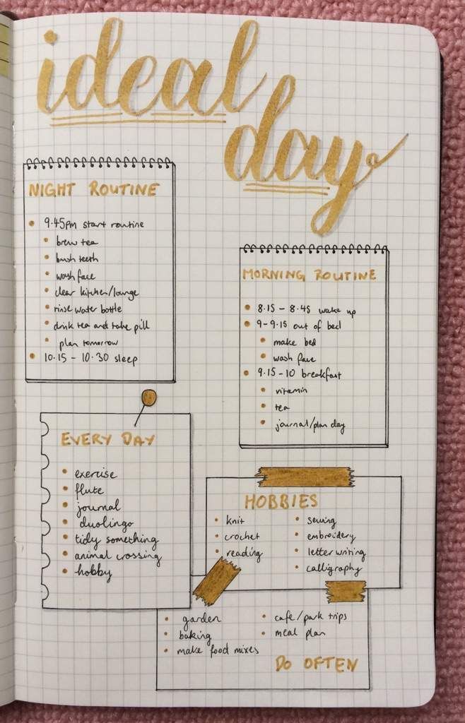 30 Bullet Journal Ideas for May You Can Copy - Its Claudia G Bojo Journal Ideas 2023, Dot Grid Journal Ideas Art, Bubble Journal Ideas, Ideal Day Journal, Square Grid Journal Ideas, Ideal Self Journal, Ideal Day Bullet Journal, Aesthetic List Ideas, Ideal Day Routine