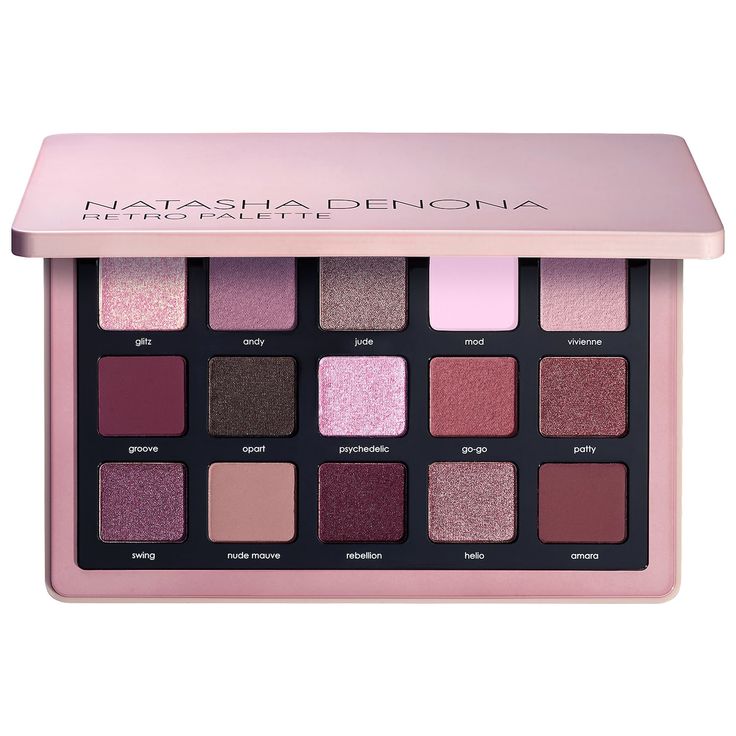 Eyeshadows For Hazel Eyes: Most Flattering Makeup Finds! Retro Eyeshadow, Retro Palette, Pink Eyeshadow Palette, Eyeshadow For Blue Eyes, Best Eyeshadow, Natasha Denona, Pink Eyeshadow, Glitter Eyes, Looks Black