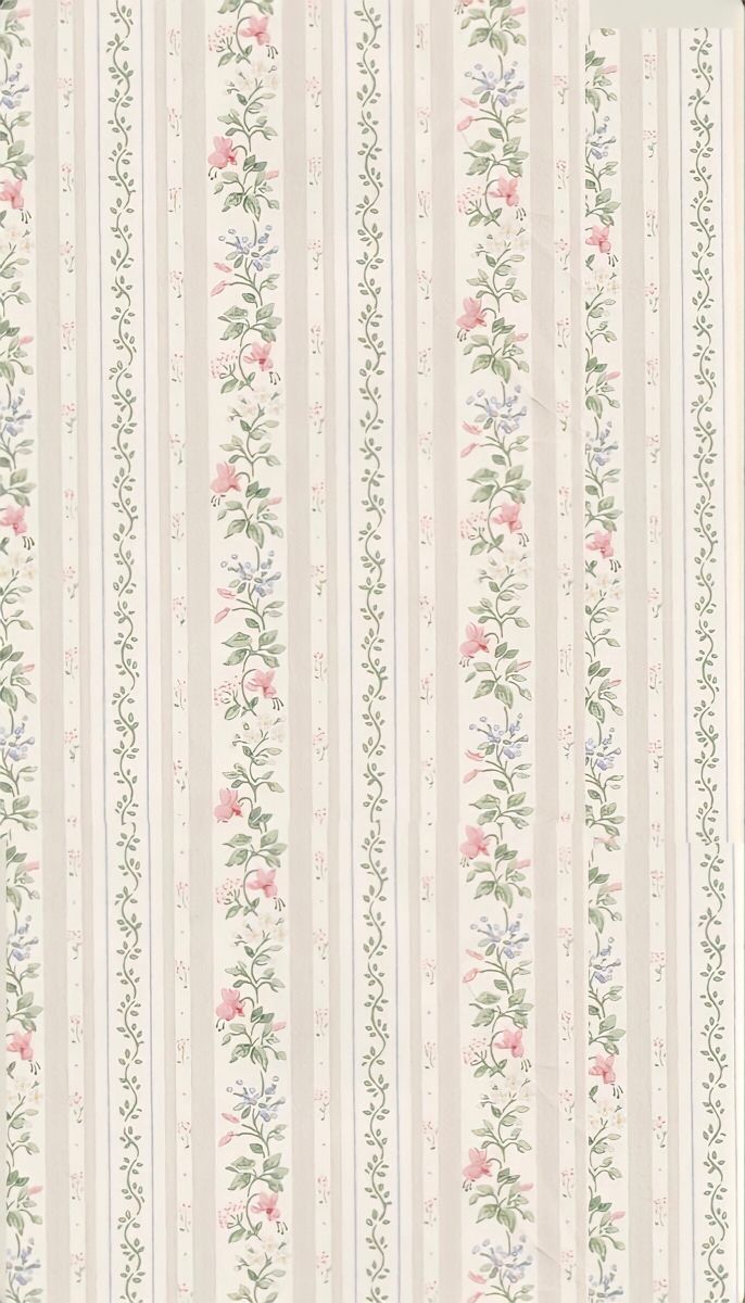 an image of a wallpaper with flowers and stripes in the background on a cell phone