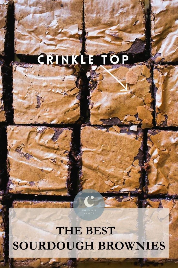 the best sourdough brownies recipe for crinkle top sandwiches and desserts