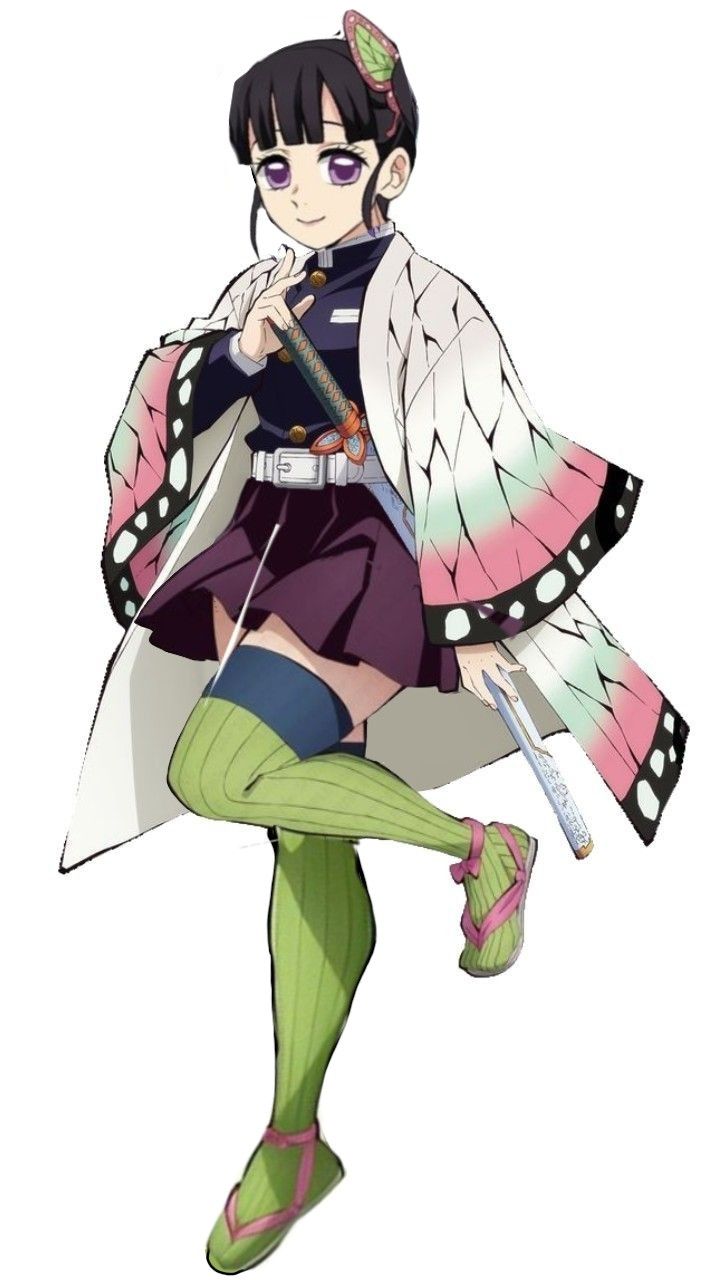 an anime character dressed in green and purple