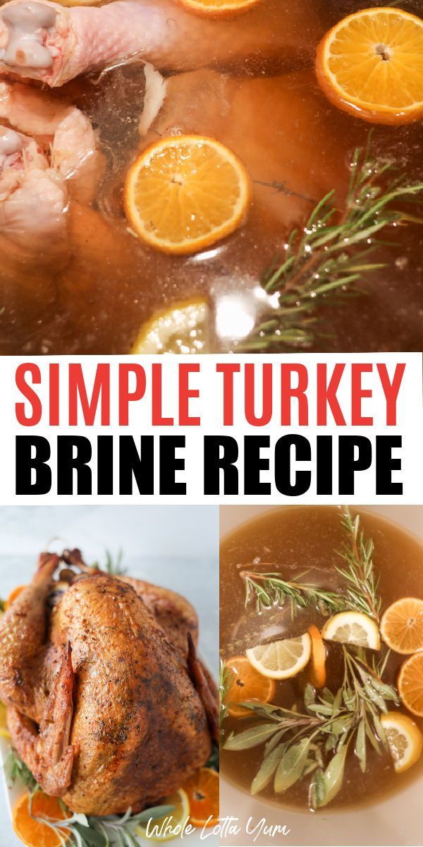 the recipe for this simple turkey brineel is ready to be eaten and served