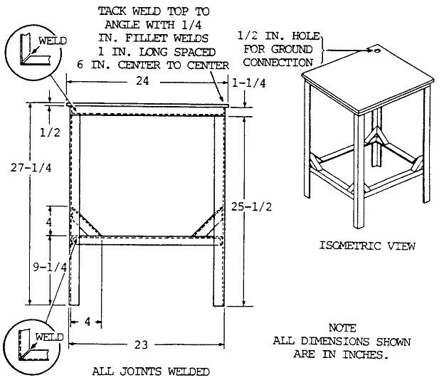 a drawing of a table with measurements for the top and bottom section, including an end table