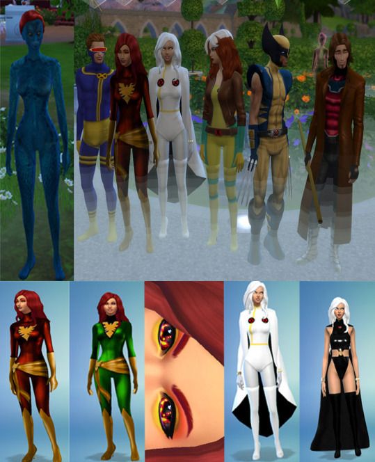 several different types of female and male avatars