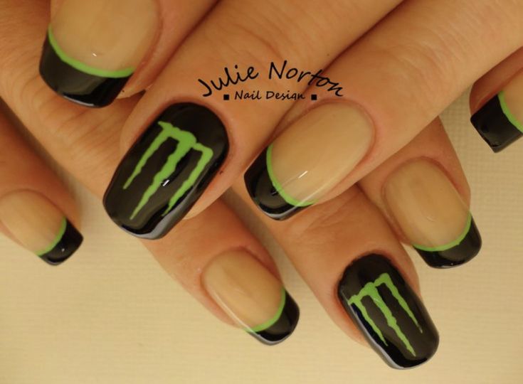 Monster Energy Nails, Energy Nails, Wedding Faq, Monster Nails, Nail Art Noel, Monster Energy Drink, Punk Nails, Cute Nail, Cute Nail Art