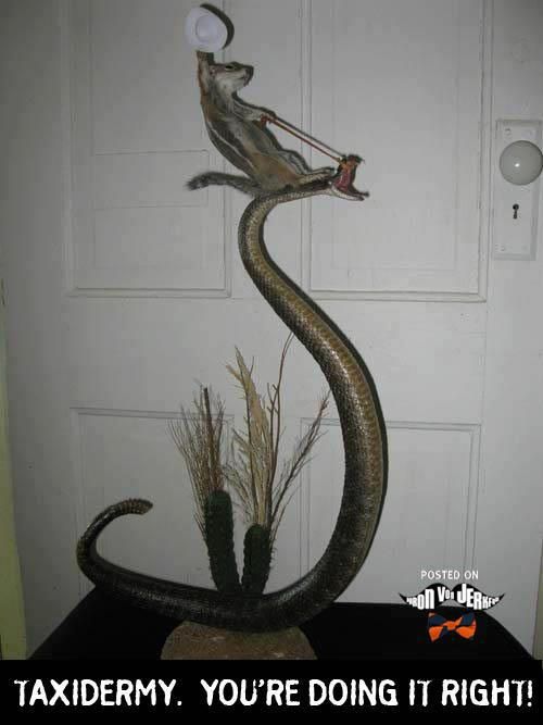 a snake sculpture sitting on top of a table next to a white wall and door