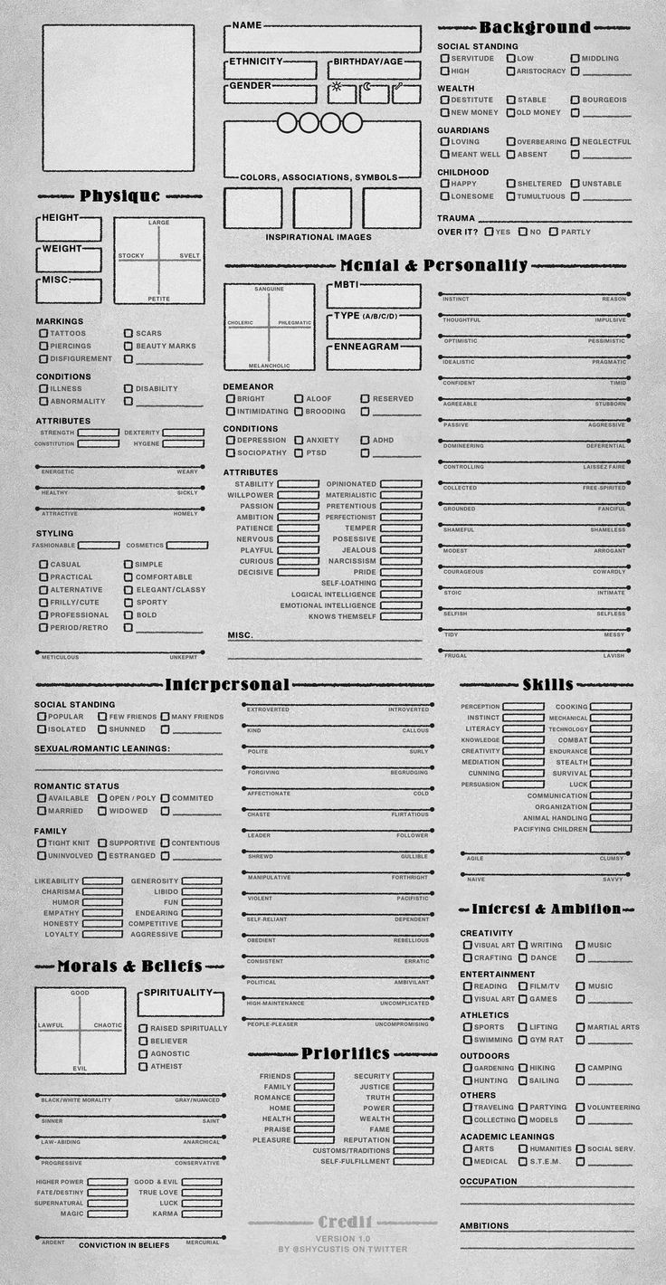 a black and white poster with some type of information on it's back side