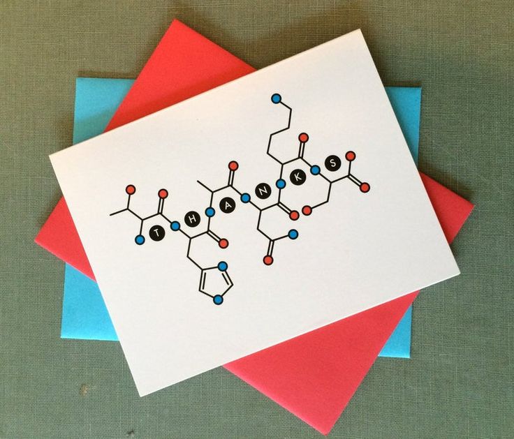 two greeting cards, one with the same structure on it and another with an envelope